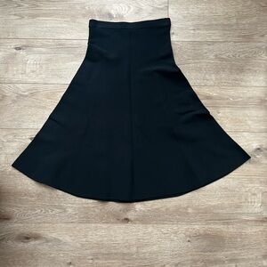Bardot Black A-Line Flared Midi Skirt